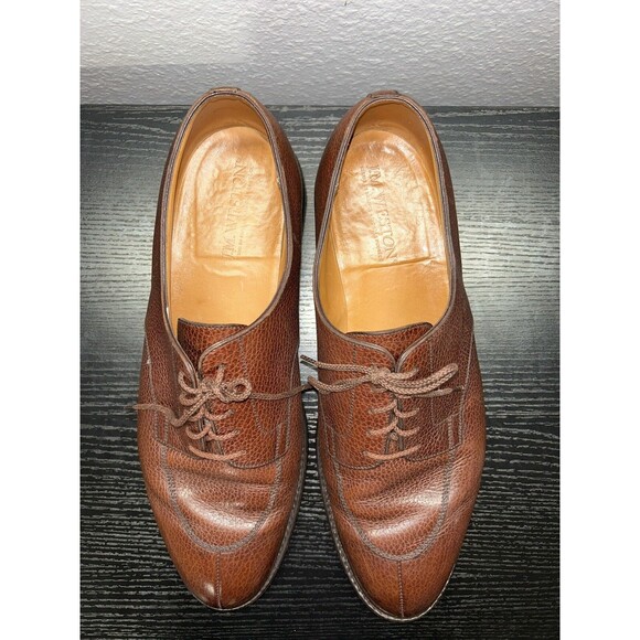 J.M.Weston Golf Burgundy D Width Brown Leather Men’s Shoes 598 U Tip Sz 11 D